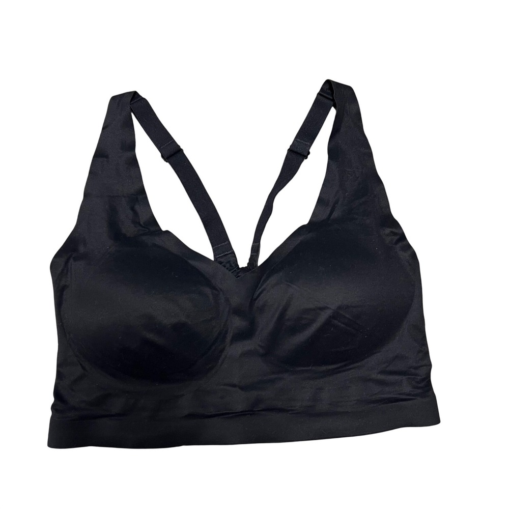 Soma Enbliss Racerback Bralette Black Wireless Seamless Bra Large 570148818